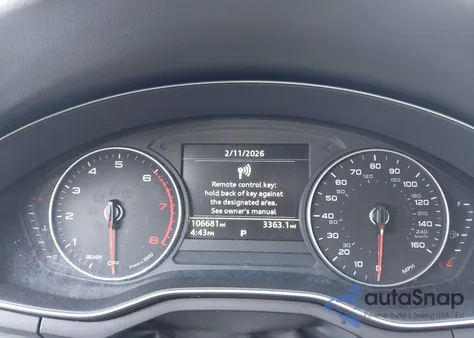 2017 Audi A4 2.0T Premium from USA, damaged, VIN WAULNAF44HN036820